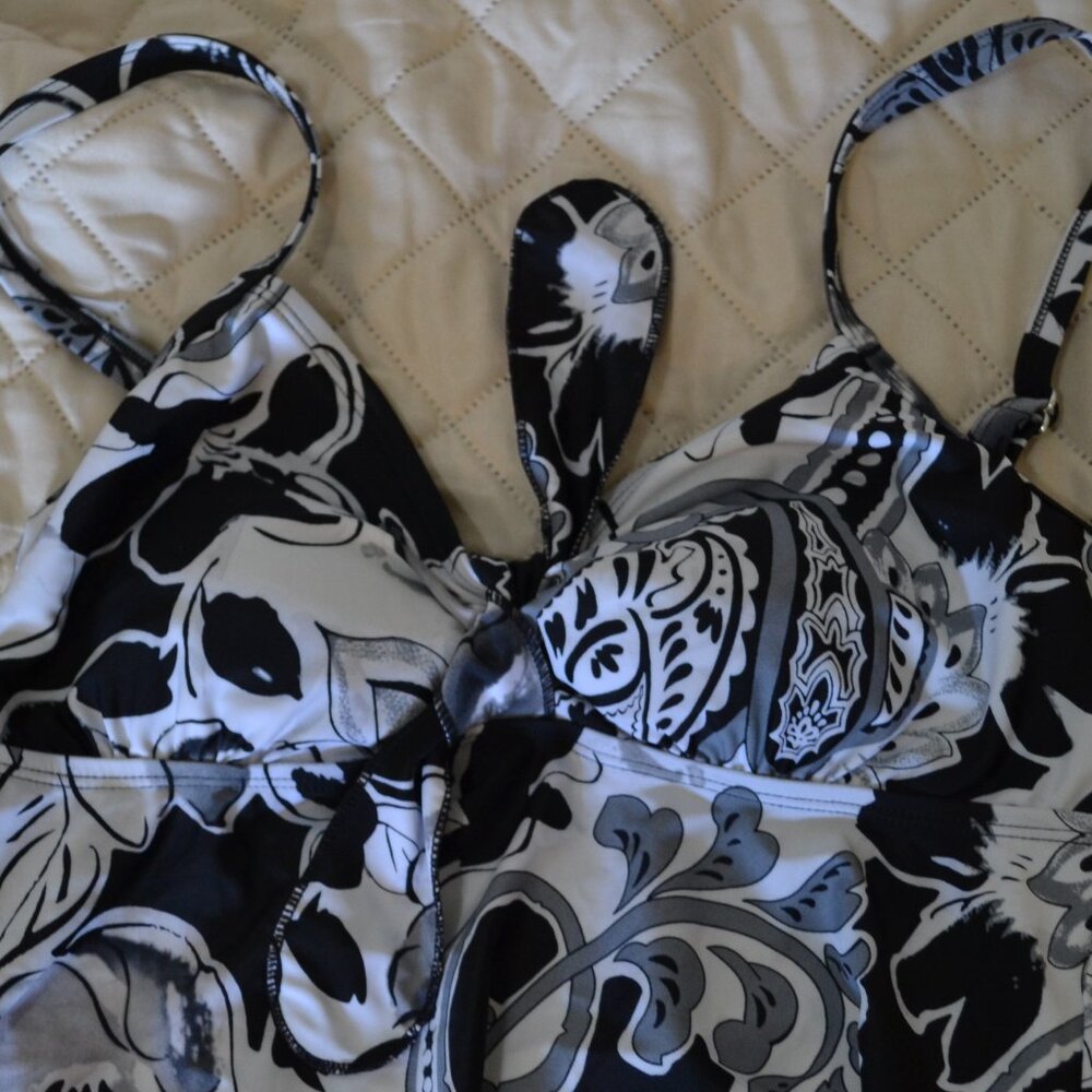 Tankini top- swimsuits for all shore club size 10